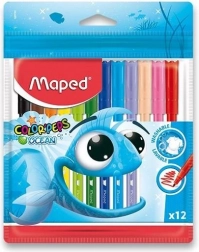 Komplet barvnih flomastrov MAPED Color'Peps Ocean 12 kosov