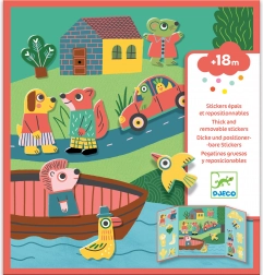 Premestljive nalepke za najmlajše Živali DJECO