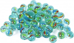 Steklene kroglice z mavričnimi vzorci