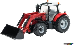 Model traktorja s čelnim nakladačem Massey Ferguson 6616 v merilu 1:32