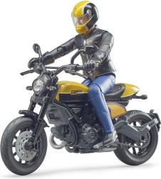 Bruder bworld motocikel Scrambler DUCATI Cafe Racer z voznikom 1:16