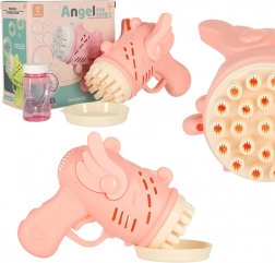 Roza pištola za milne mehurčke s krili