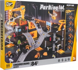 Multifunkcijska gradbena parkirna garaža s pripomočki