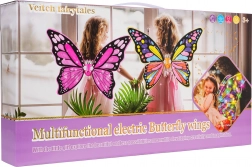 dekliški kostum metulje vile z mavrično obleko in krono