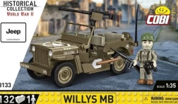 cobi willys mb – komplet za sestavljanje vojaškega džipa 1:35