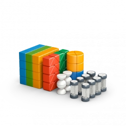 Geomag Magicube Shapes – konstrukcijska igra 128 kosov