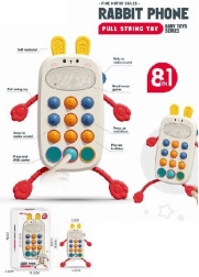 telefon za najmlajše zajček – vlečna igrača z zvoki