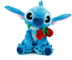 Maskota Disney Stitch z rožo 25 cm