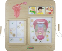 Masterkidz Izobraževalna Tabla Čut Okusa Montessori