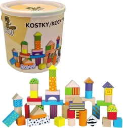 Babu lesene kocke 50 kos v vedru