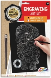 Srebrna praskanka slika pes GRAFIX