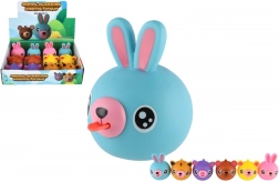 Piskajoča gumijasta živalica z jezikom 6 cm