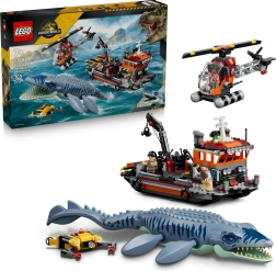 LEGO Jurassic World napad mosazavra na ladjo