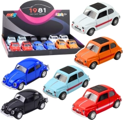 Kovinski klasični zbirateljski avtomobilček s pogonom, odpirajočimi se vrati 1:36