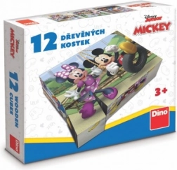 lesene licenčne kocke Mickey Mouse – 12 kock