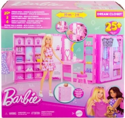 Garderoba sanj BARBIE z oblačili in dodatki (brez punčke)