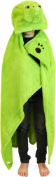 Cozy Noxxiez topla otroška kapučasta odeja želva