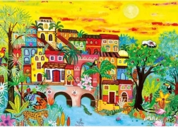 Sestavljanka Hišice v gozdu 1000 kosov