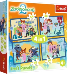 Sestavljanka 4 v 1 Zootropolis poln pustolovščin DISNEY Zootropolis 2