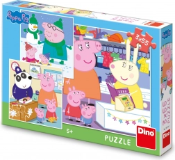 Sestavljanka PEPPA PIG – veselo popoldne 3×55 koščkov