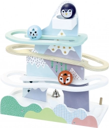 Vilac leseni tobogan za kroglice Island