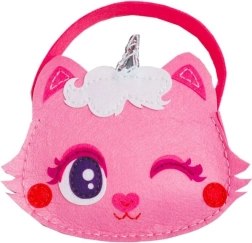 Kreativni set – filcasta torbica mucka rožnata