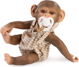 Realistična opička dojenček s celovinylnim telesom 32 cm