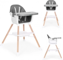 Otroški stolček za hranjenje 2 v 1, siv, ECOTOYS