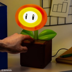 Super Mario namizna svetilka Fire Flower z LED