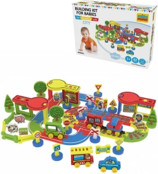 Millaminis City Veliko mesto baby soft penasti gradbeni set 82 delov