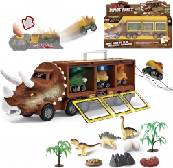 Dinozavrski tovornjak s izstreljevalnikom in avtomobilčki