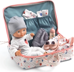 Darilni kovček s punčko Vanille DJECO