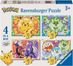 Sestavljanka Pokémon 4 v 1 (12, 16, 20, 24 koščkov) RAVENSBURGER