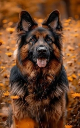 Norimpex diamantno slikanje nemški ovčar v cvetju 30 × 40 cm