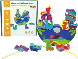 Lesena igra Dinosaur Balance Game za otroke