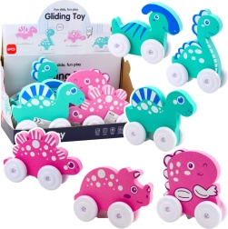 Dinozaver na kolescih iz pene za otroke, mešane barve