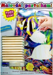 Barvanje s barvicami po številkah – ribice