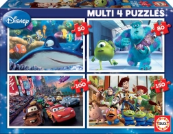 Educa puzzle Disney Pixar mix 4v1 (50, 80, 100, 150 kosov)