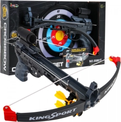 Samostrel za otroke (6+) Športni komplet 7 kosov + Tarča + 5 puščic + Merilec