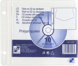 Prozoren ovitek za CD z evroobešanko