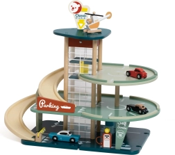 Classic World večnivojsko parkirišče z avtomobili, helikopterjem, pralnico in bencinsko črpalko