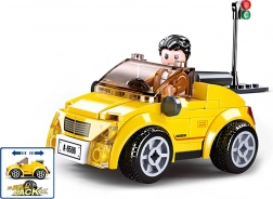 Sluban mestni rumeni kabriolet