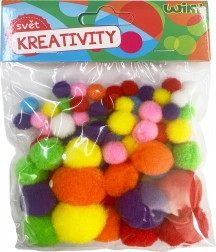 Mešanice velikosti Pom Pom, 80 kos