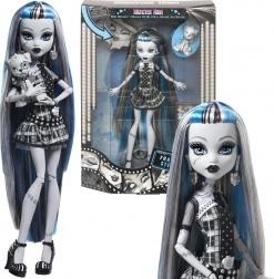 Punčka MONSTER HIGH Frankie Stein Reel Drama 26 cm z dodatki