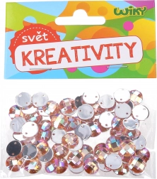 Dekorativne perle za prišivanje 10 mm – 80 kos