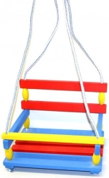 Lesena barvita gugalnica z varovalom