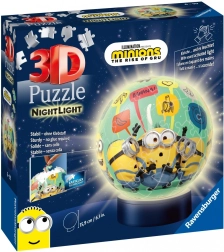 3D puzzle svetleča krogla MINIONS od Ravensburgerja