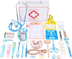 Leseni zdravniški komplet - 43 elementov