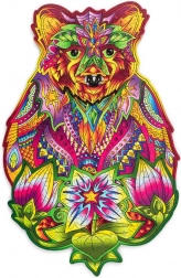 Lesene barvne sestavljanke – medved