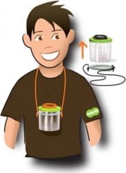 Lonček z lupo za opazovanje žuželk